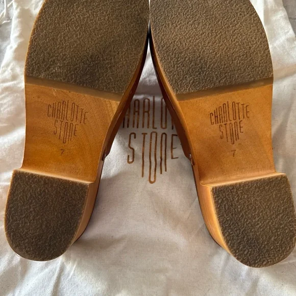 Charlotte Stone Martino Leather Clogs size 7 - Picture 6 of 8